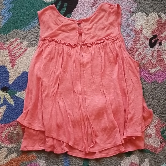 Tracy Reese peach baby doll crop top - Picture 3 of 6